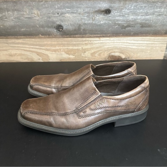 Ecco Other - ECCO Century Slip-on Brown Leather Loafer Men's Ecco Size 9 EU 43 Business Shoes